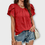 Charlotte | Blusa de Lunares Suizos