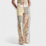 Rhea | Vaquero Vintage Estampado Ancho