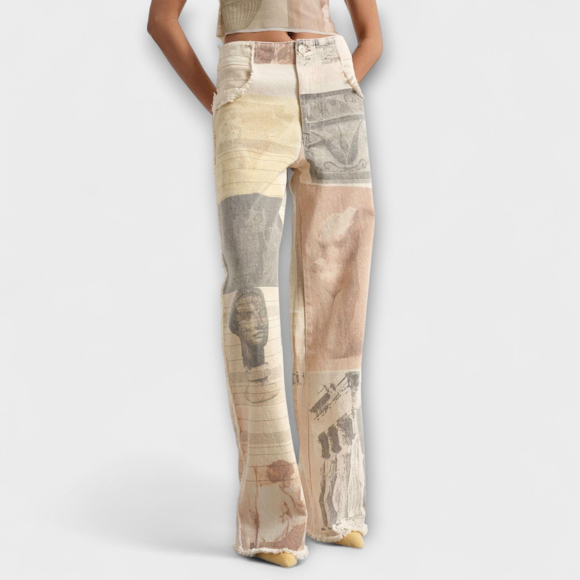 Rhea | Vaquero Vintage Estampado Ancho