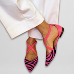 Fenna | Sandalia con Estampado de Cebra