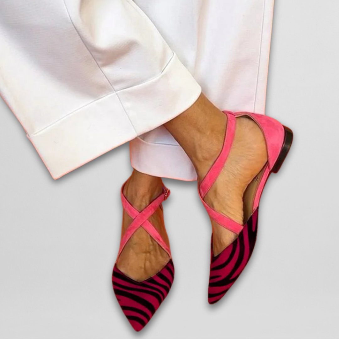 Fenna | Sandalia con Estampado de Cebra