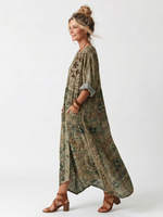 Roselisse | Vestido Midi con Botones Frontales