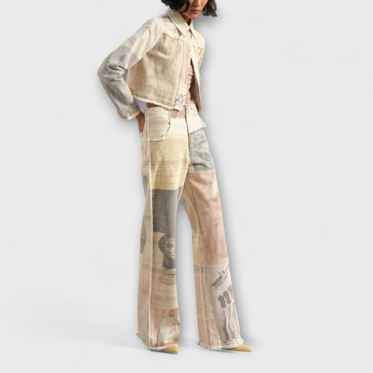 Rhea | Vaquero Vintage Estampado Ancho