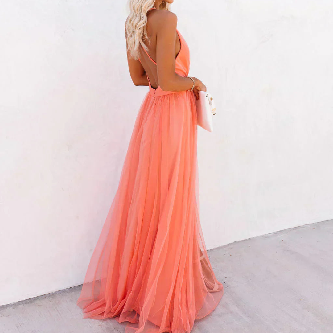 Marta | Vestido Maxi Coral
