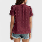 Charlotte | Blusa de Lunares Suizos