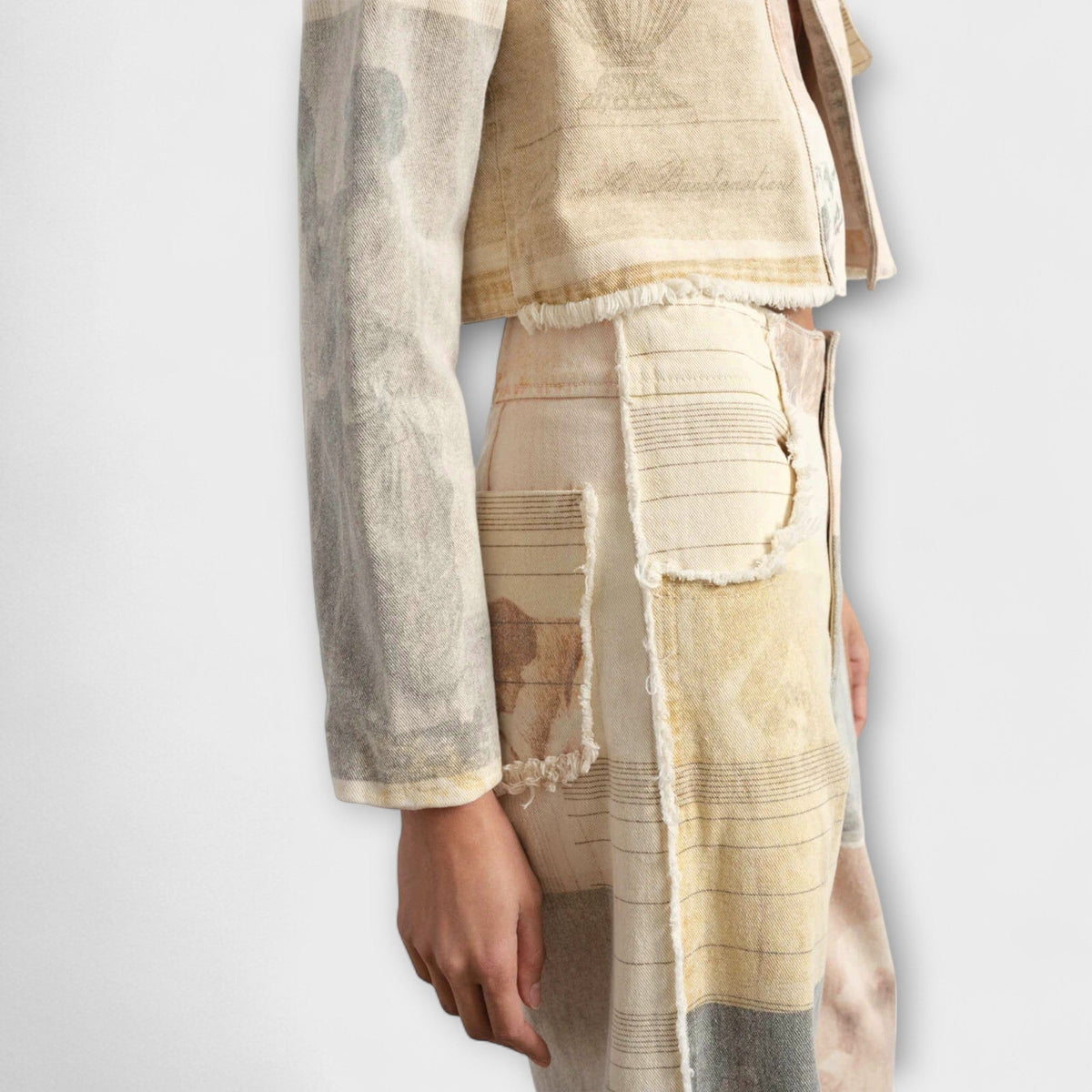 Rhea | Vaquero Vintage Estampado Ancho