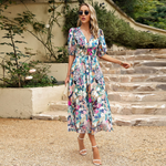 Elly | Vestido Maxi con Manga Farol
