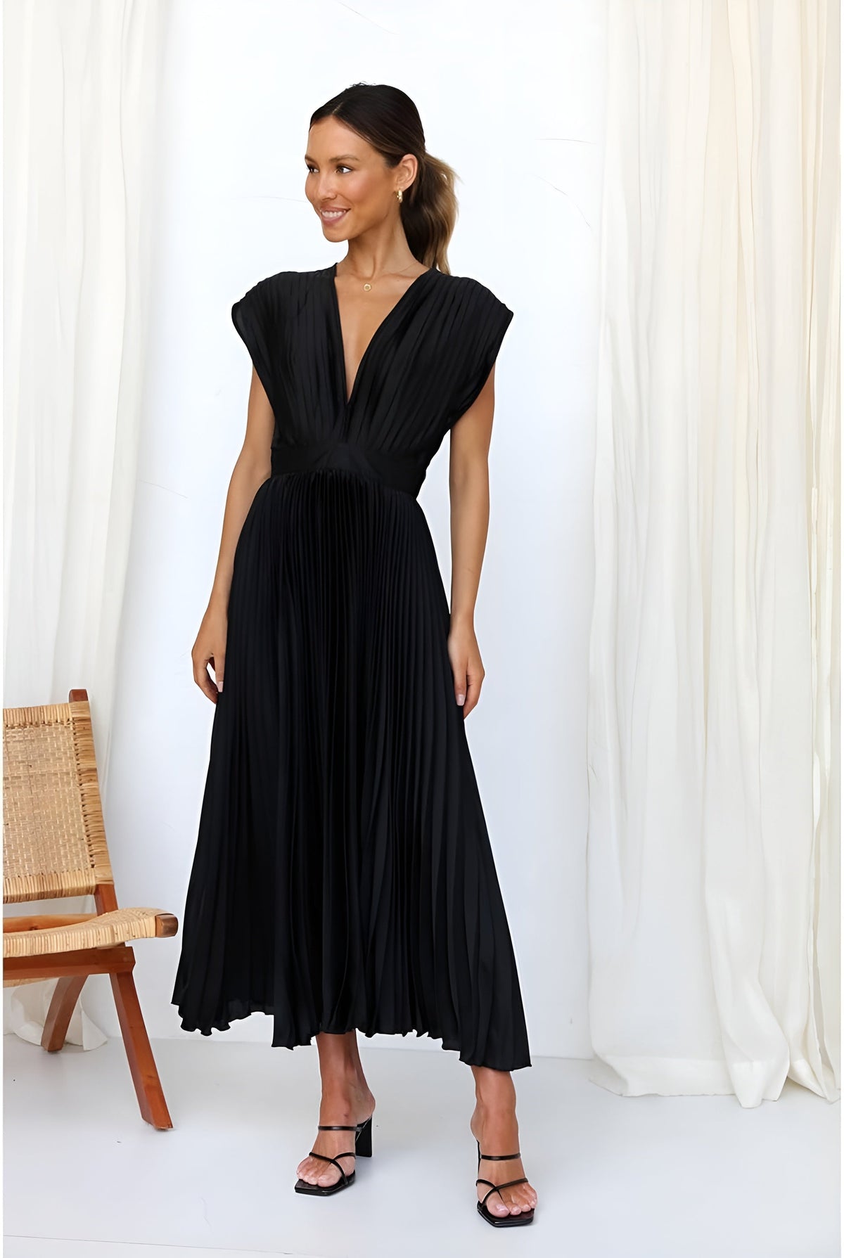 Selina | Vestido con Volantes y Cremallera