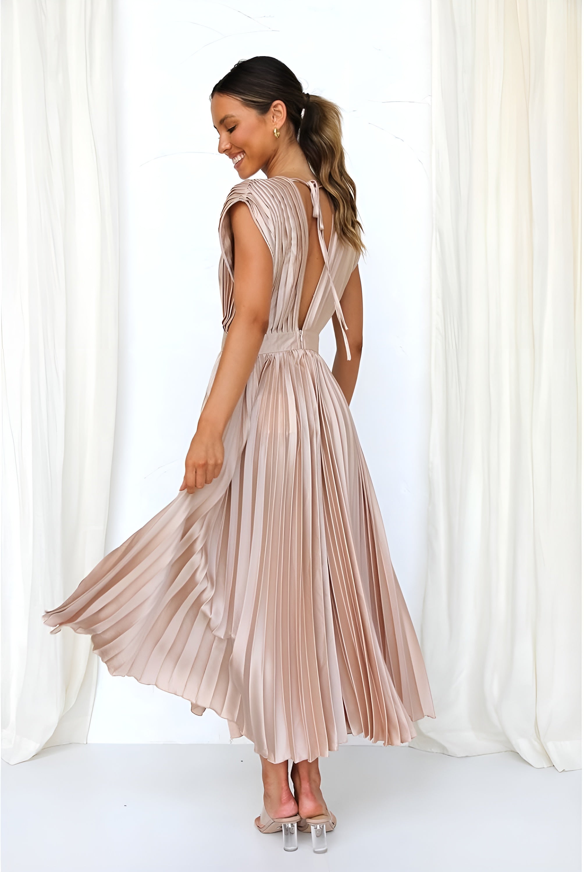 Selina | Vestido con Volantes y Cremallera