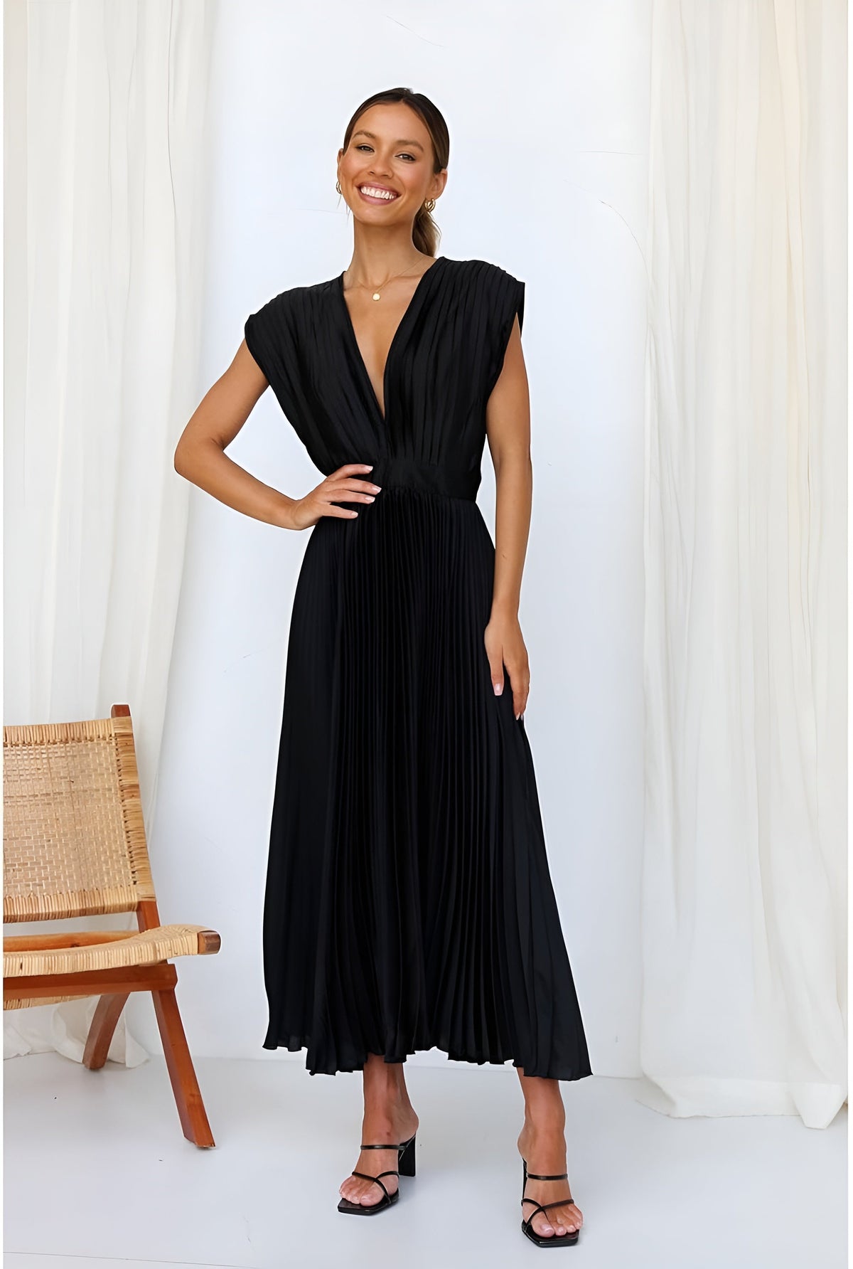 Selina | Vestido con Volantes y Cremallera