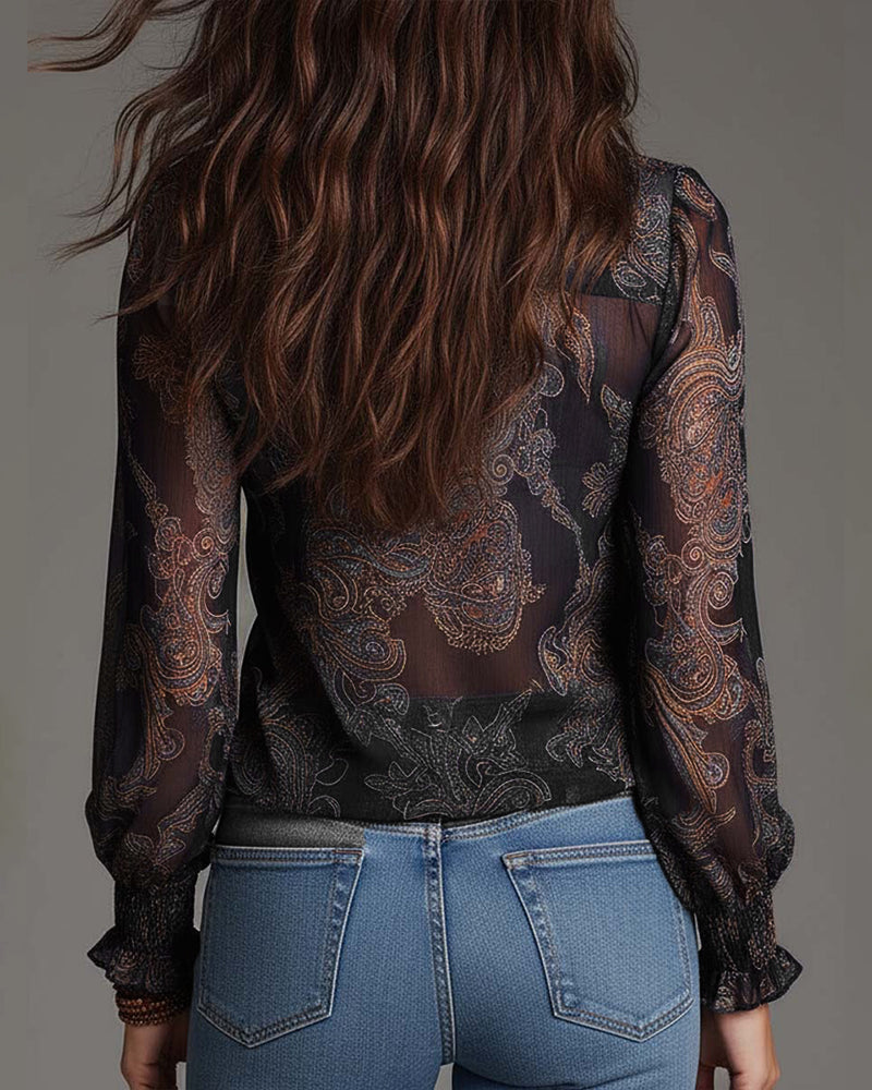 Norina | Blusa con Escote V de Tacto Suave
