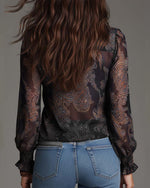 Norina | Blusa con Escote V de Tacto Suave