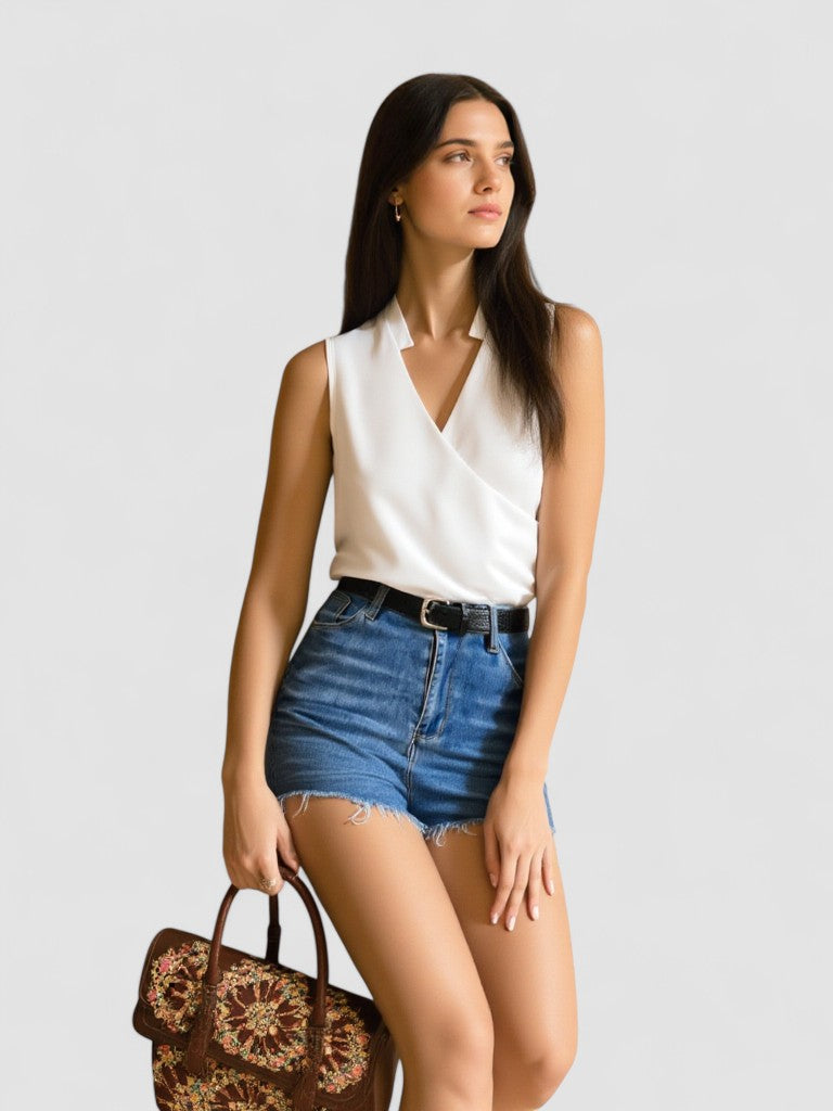 Salete | Top Suave con Escote V