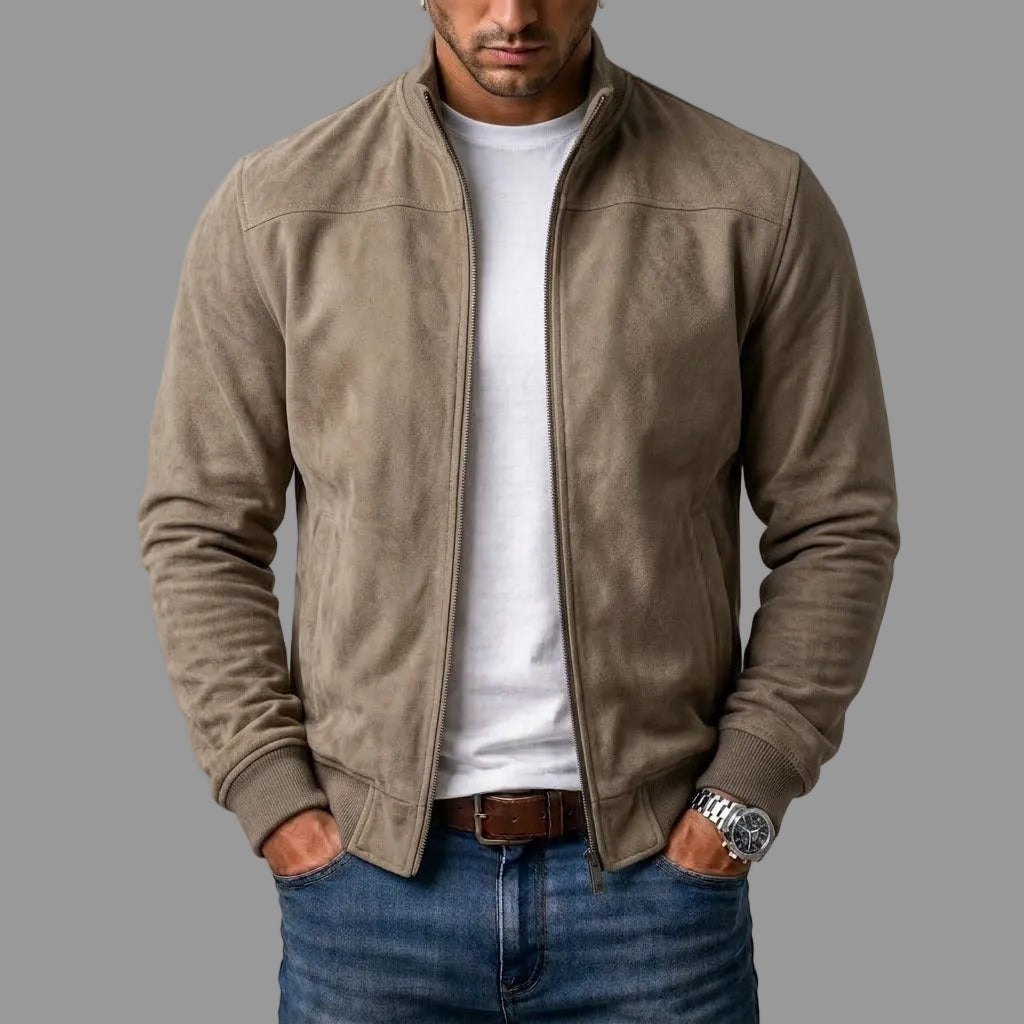 COSIMO™ | Elegante Chaqueta Bomber de Ante