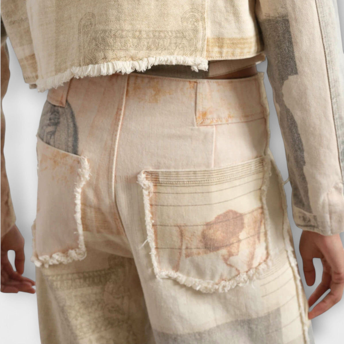 Rhea | Vaquero Vintage Estampado Ancho