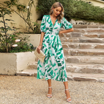 Elly | Vestido Maxi con Manga Farol