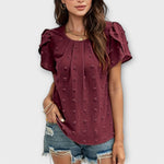 Charlotte | Blusa de Lunares Suizos