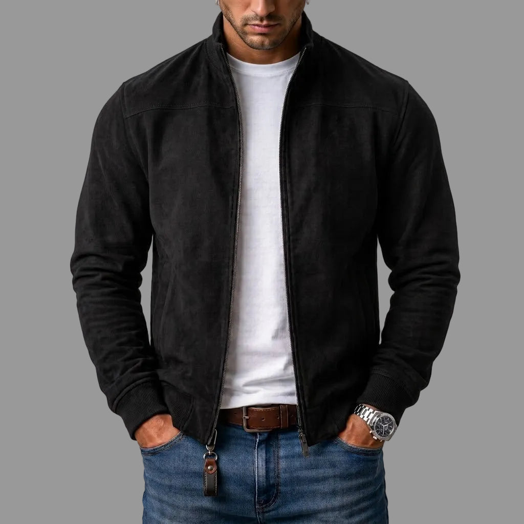 COSIMO™ | Elegante Chaqueta Bomber de Ante