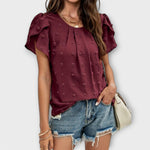 Charlotte | Blusa de Lunares Suizos