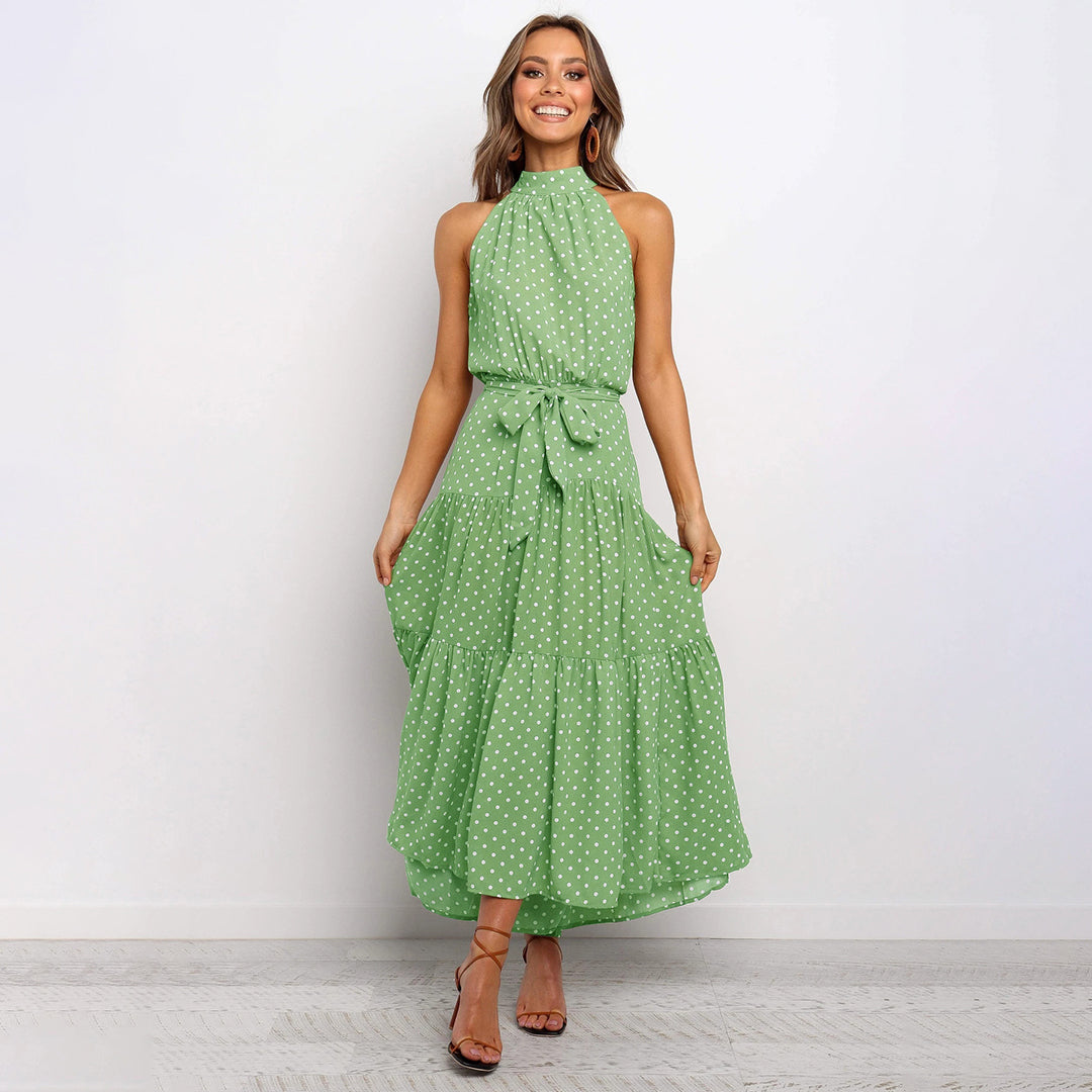 Elvira | Vestido Largo con Lunares