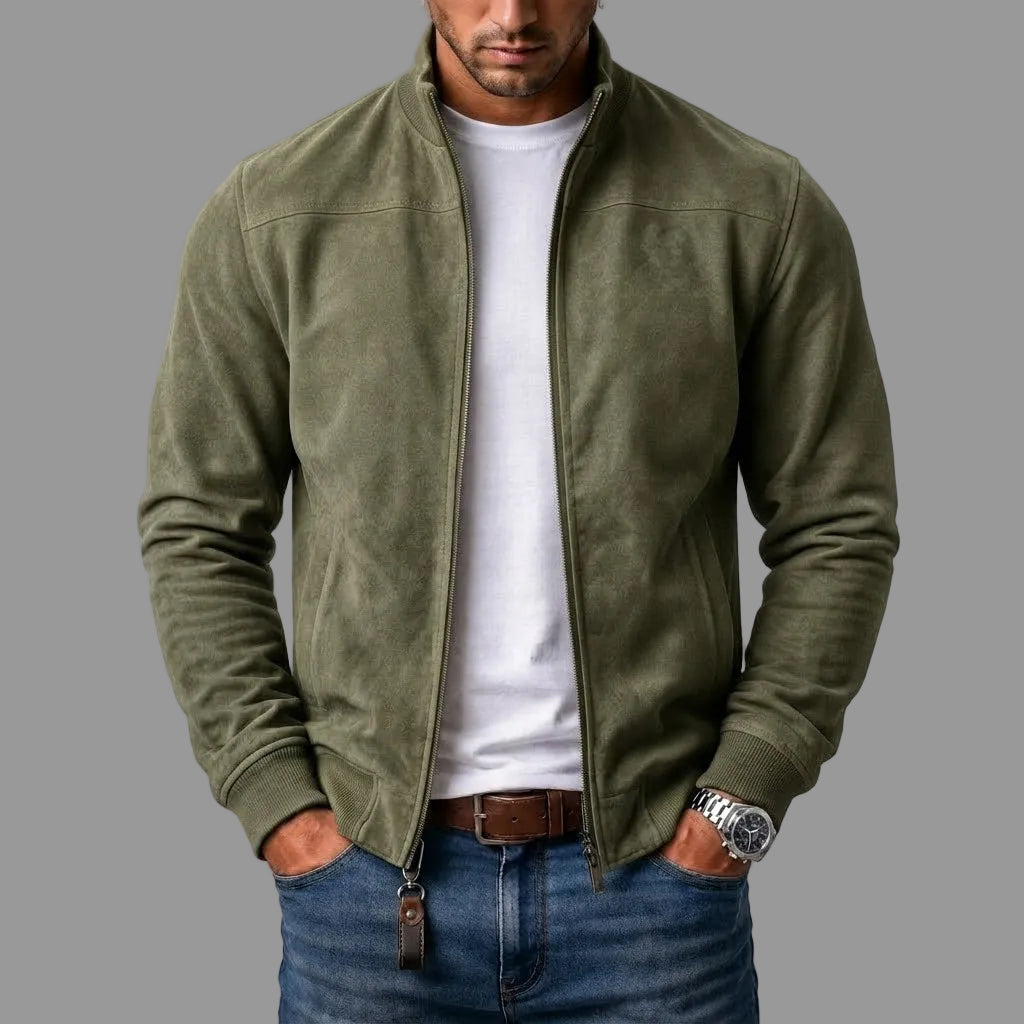 COSIMO™ | Elegante Chaqueta Bomber de Ante