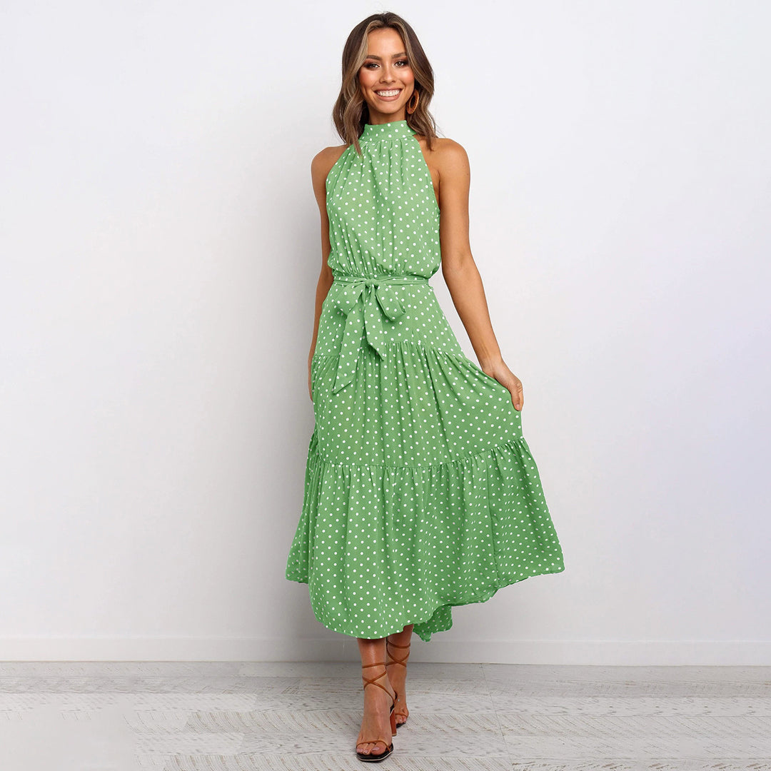 Elvira | Vestido Largo con Lunares