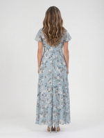Isabela | Vestido Maxi de Gasa Floral