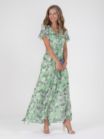 Isabela | Vestido Maxi de Gasa Floral