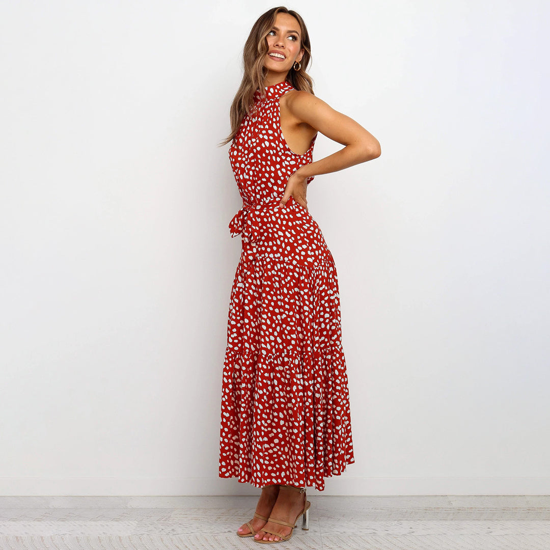 Elvira | Vestido Largo con Lunares
