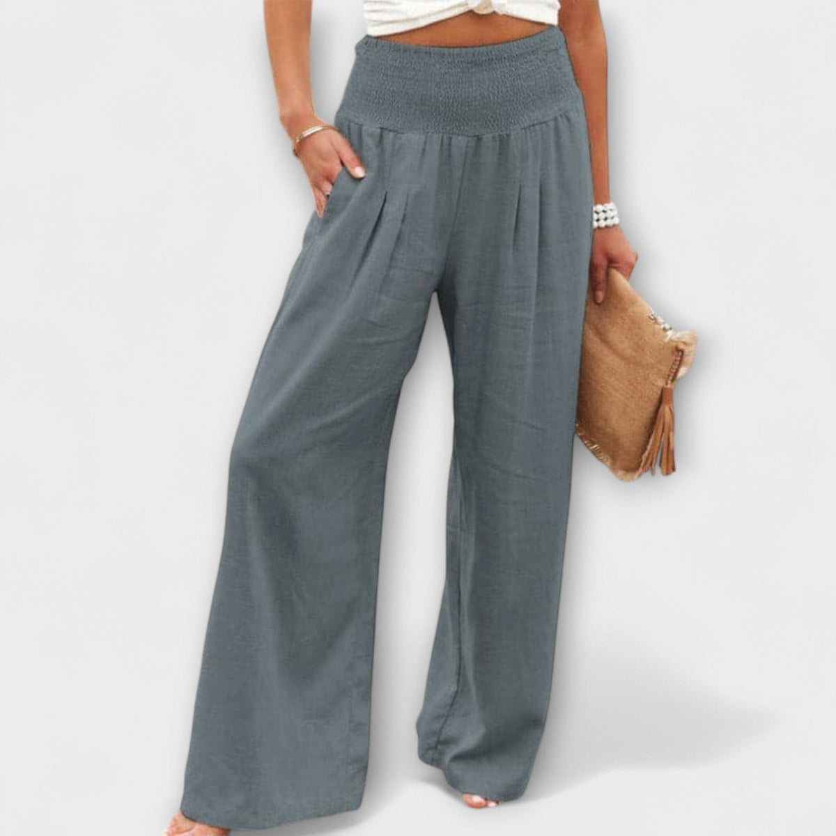 Thearya | Pantalón Ancho de Lino