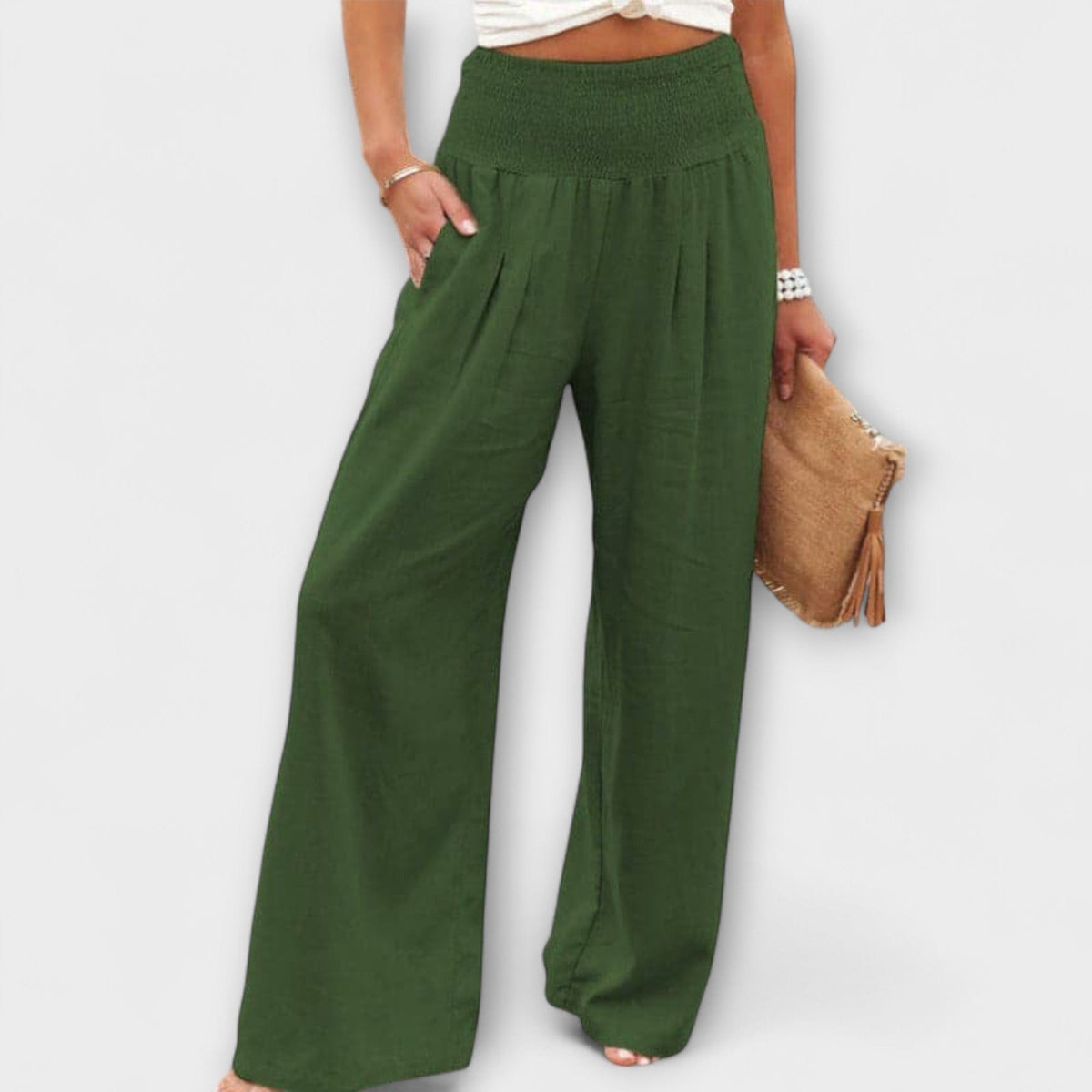 Thearya | Pantalón Ancho de Lino