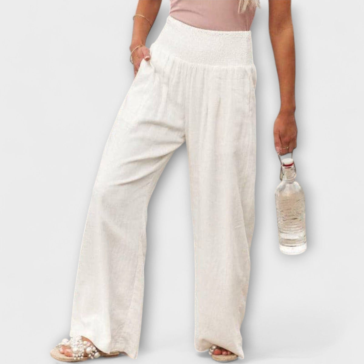 Thearya | Pantalón Ancho de Lino