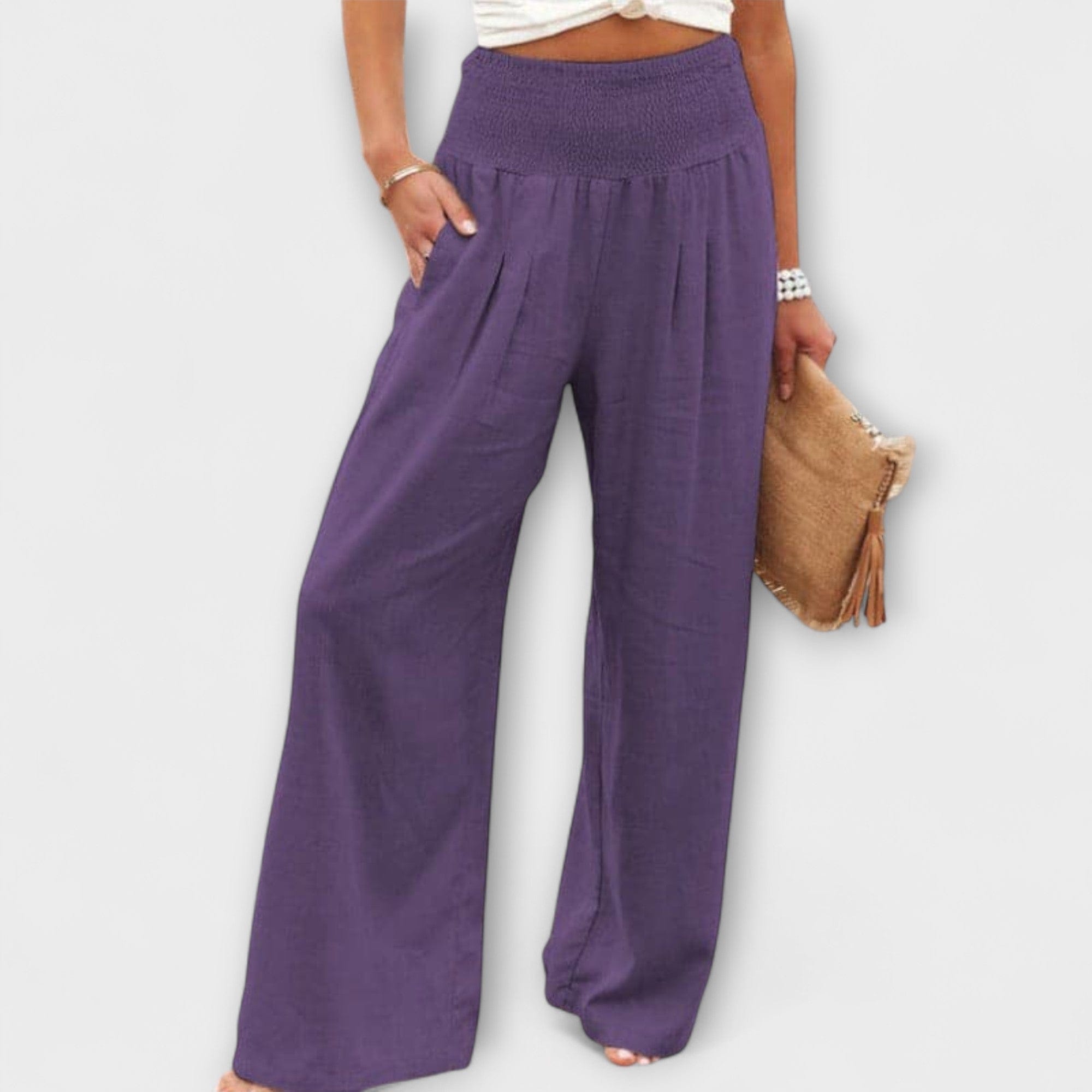 Thearya | Pantalón Ancho de Lino