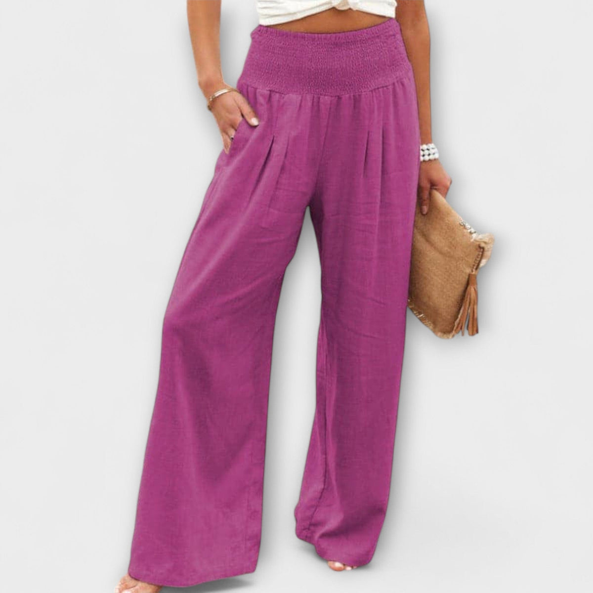 Thearya | Pantalón Ancho de Lino