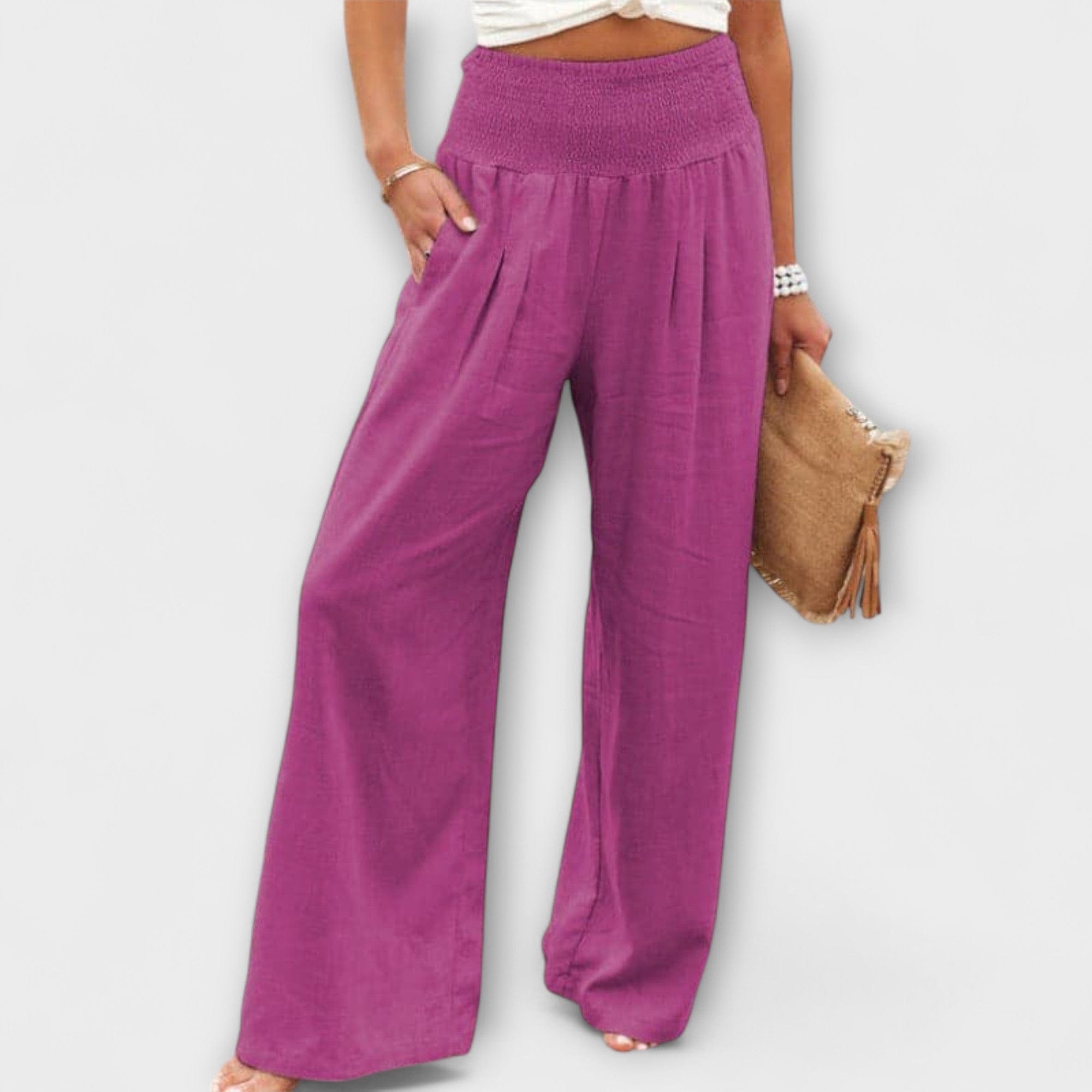Thearya | Pantalón Ancho de Lino