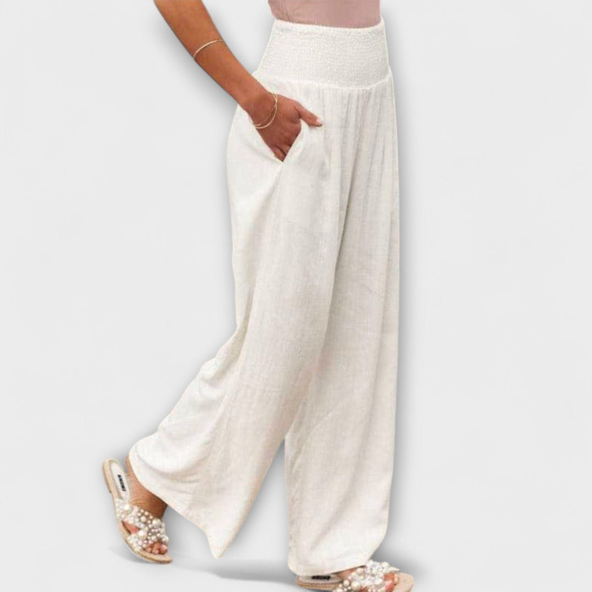 Thearya | Pantalón Ancho de Lino