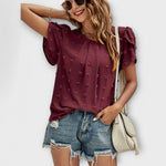 Charlotte | Blusa de Lunares Suizos