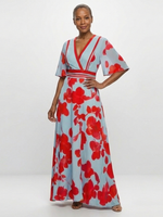 Valentina | Vestido Maxi Floral con Escote V