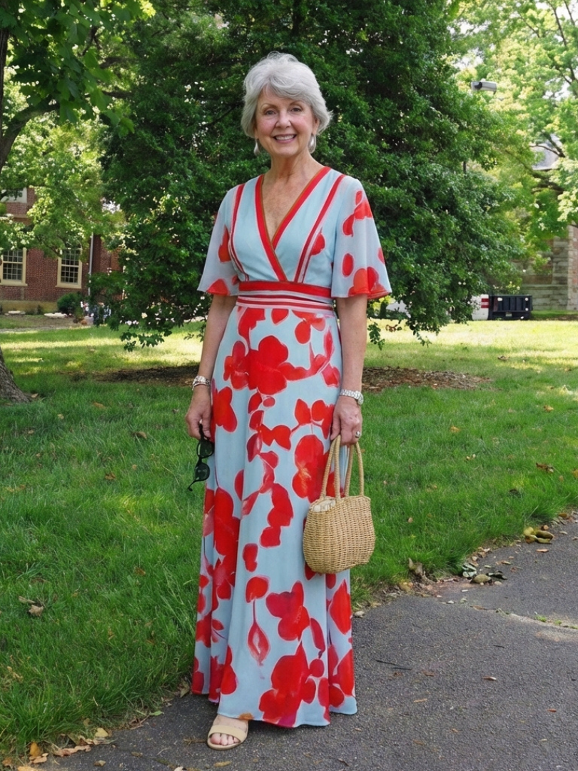 Valentina | Vestido Maxi Floral con Escote V