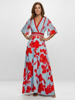 Valentina | Vestido Maxi Floral con Escote V