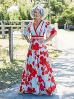 Valentina | Vestido Maxi Floral con Escote V