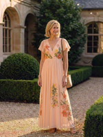 Camila | Vestido Maxi Floral Plisado