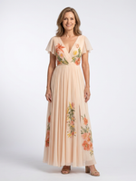Camila | Vestido Maxi Floral Plisado