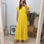 Ana | Vestido Plisado de Elegancia Atemporal