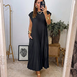 Ana | Vestido Plisado de Elegancia Atemporal