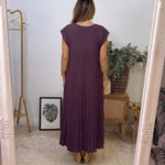Ana | Vestido Plisado de Elegancia Atemporal