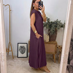 Ana | Vestido Plisado de Elegancia Atemporal