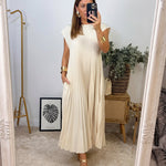 Ana | Vestido Plisado de Elegancia Atemporal