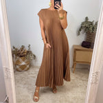 Ana | Vestido Plisado de Elegancia Atemporal