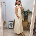 Ana | Vestido Plisado de Elegancia Atemporal